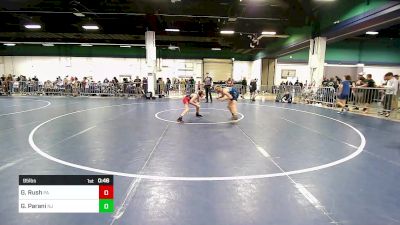 95 lbs Consi Of 16 #1 - Gavin Rush, PA vs Gregory Parani, NJ