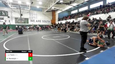 106 lbs Champ. Round 2 - Javi Tapia, Warren vs Kai Randolph, Mira Costa