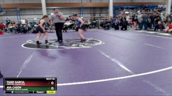 117 lbs Cons. Round 2 - Ava Cason, Meridian Middle School vs Taige Garcia, Preston Junior High