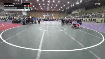 110 lbs Cons. Round 2 - Mary Martin, Thompson vs Savannah Taylor, Sand Springs