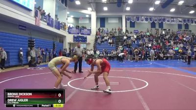 132 lbs Cons. Round 6 - Drew Aigler, Columbian vs Bronx Dickson, Indian Lake