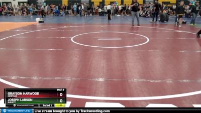 90 lbs Quarterfinal - Grayson Harwood, Heritage vs Joseph Larson, Emmett