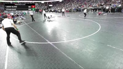 D1-120 lbs Semifinal - Ethan Bast, West Bend West vs Aiden Slama, Milton