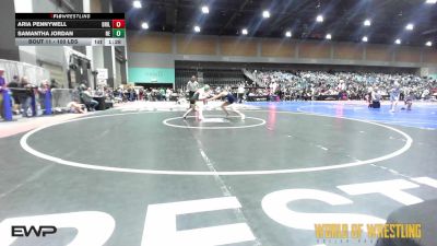 100 lbs Round Of 32 - Aria Pennywell, Driller Wrestling Club vs Samantha Jordan, Nevada Elite