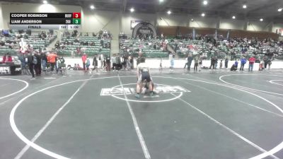 130 lbs Final - Cooper Robinson, Ruby Mountain WC vs Liam Anderson, 208 Spartans