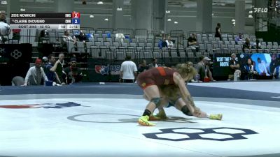 62 kg Champ. Rd Of 16 - Zoe Nowicki, Bulldog Wrestling Club vs Claire DiCugno, Cardinal WC/Nyac