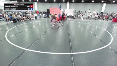 157 lbs Raidyn Pugsley, Team Idaho vs Josiah Sejour, Team Louisiana
