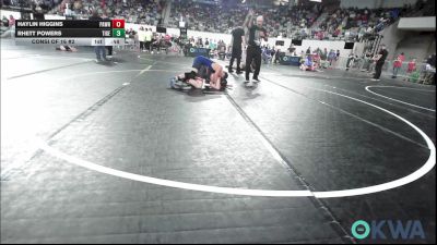 110 lbs Consi Of 16 #2 - Haylin Higgins, Pawnee Wrestling Club vs Rhett Powers, Tiger Trained Wrestling