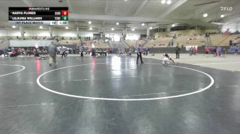 112 lbs 1st Place Match - Nadya Flores, Blackman Wrestling Club vs Liliauna Williams, GOVS Elite