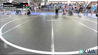 58 lbs Rr Rnd 4 - Arielle Wylie, Tuttle Wrestling Club vs HENDRIX ELLSBURY, Elk County Wrestling