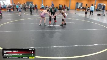 85 lbs Round 3 - Wyatt Luckenbaugh, Panther Club vs Shahnam Shams, C2X