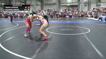 155 lbs Quarterfinal - Dayanara Jimenez, Scott City Takedown Club vs Ashley Schwarz, Topeka Blue Thunder