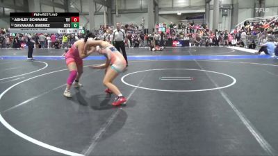 155 lbs Quarterfinal - Dayanara Jimenez, Scott City Takedown Club vs Ashley Schwarz, Topeka Blue Thunder