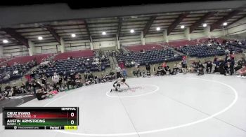 71 lbs Semis & Wb (16 Team) - CRUZ EVANS, West Coast Riders vs Austin Armstrong, Idaho 1