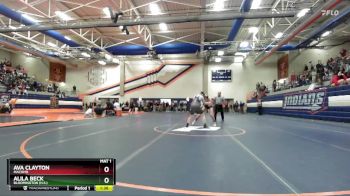 135 lbs Cons. Round 2 - Ava Clayton, Macomb vs Alila Beck, Bloomington (H.S.)