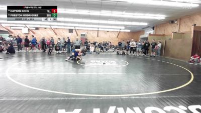 125 lbs Consi Of 8 #1 - Hayden Kohn, Fallentimber vs Preston Rodriguez, Dingmans Ferry