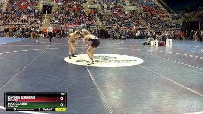 107 lbs Cons. Semi - Max Glaser, Dickinson vs Kayden Egeberg, Bismarck