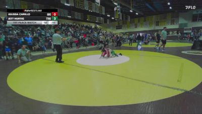 105 lbs 1st Place Match - Julissa Carillo, Granite Wrestling Club vs Jett Hurtig, Team Temecula Wrestling Club