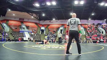 120 lbs Quarterfinals (8 Team) - Chase Clark, Hudson Area HS vs Mason Hodnett, Roscommon HS