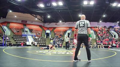 120 lbs Quarterfinals (8 Team) - Chase Clark, Hudson Area HS vs Mason Hodnett, Roscommon HS