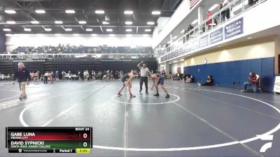 149 lbs Champ. Round 1 - David Sypnicki, Santa Rosa Junior College vs Gabe Luna, Fresno City