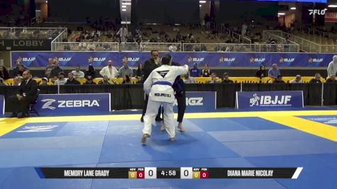 Diana Marie Nicolay vs Memory Lane Grady 2026 Pan Jiu Jitsu IBJJF Championship