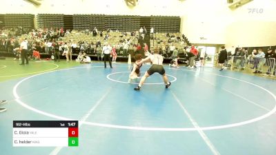 162-H lbs Quarterfinal - Cristian Gioia, Yale Street vs Chase Helder, Kingsway