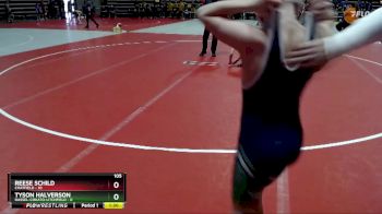 105 lbs Semis (4 Team) - Tyson Halverson, Dassel-Cokato-Litchfield vs Reese Schild, Chatfield