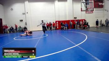 132 lbs Champ. Round 2 - Brayden Wessel, Red Hawk Wrestling Academy vs Knox Essex, Yorktown Wrestling Club