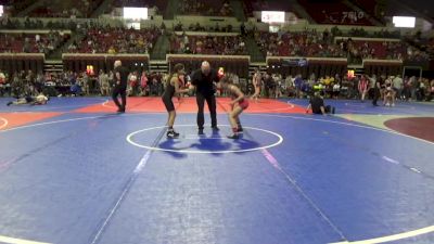 95 lbs Quarterfinal - Sarenity Henderson, Rugrats vs Campbell Pollock, Darkhorse Wrestling Club