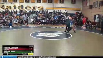 285 lbs Cons. Round 1 - Arthur Avila, Upland vs Michael Jimenez, Fillmore