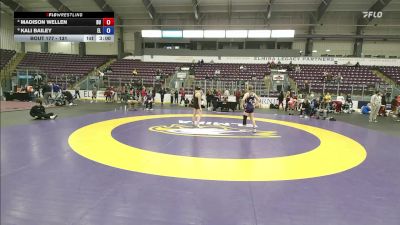 131 lbs Cons. Semi - Madison Wellen, D`Youville vs Kali Bailey, Elmira College