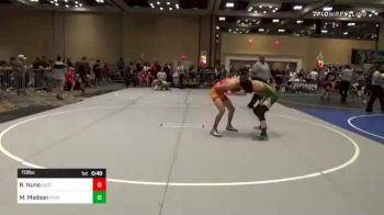 113 lbs Consi Of 32 #2 - Ryan Nuno, East Idaho Elite vs Micah Madson, Horizon HS