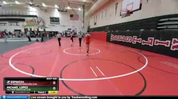 106 Boys Cons. Semi - Michael Lopez, Mile High Wrestling Club vs Jp Espinoza, Little Warriors Wrestling Club