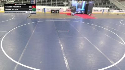 Junior Girls - 145 lbs Champ. Round 1 - Farrin Thiemann, Nebraska Wrestling Academy vs Carlee Wilson, Indiana