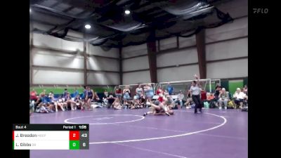 122 lbs Quarterfinals (8 Team) - Lyndyn Gibbs, Ohio Blue vs Julia Breeden, Missouri BattleGear Purple