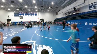 45 lbs Round 5 - Kayson Calkins, Green River Grapplers vs Atticus Barnum, Torrington Wrestling Club