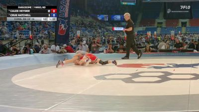 88 lbs Cons. Rd Of 16 - Caleb Heyder, UT vs Crue Hatchell, IL