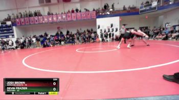 220 lbs Semis & Wb (16 Team) - Devin Frazier, Western vs Josh Brown, Hamilton Heights