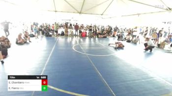 70 lbs Consi Of 4 - Emanuel Chambers, Poway Elite vs Eleina Fierro, Coolidge