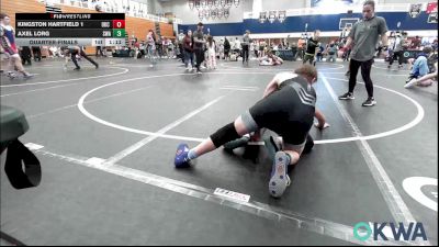 112 lbs Quarterfinal - Kingston Hartfield 1, OKC Saints Wrestling vs Axel Lorg, Shelton Wrestling Academy
