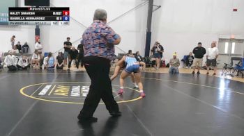 61 lbs Rr Rnd 1 - Haley Smarsh, PA West Black - W vs Isabella Hernandez, NC United - W