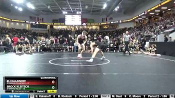 160 lbs Quarterfinal - Eli Kalainoff, 4-Nashua-Plainfield vs Brock Kleitsch, 5-Wapsie Valley