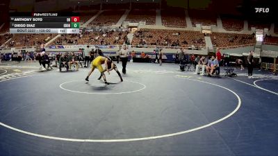 126-D2 Cons. Round 2 - Diego Diaz, Canyon Del Oro High School vs Anthony Soto, Deer Valley High School