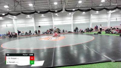 165 lbs Cons. Round 5 - Ethan Cooper, Wabash vs Logan Farnell, Indianapolis