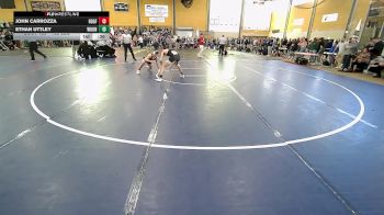 132 lbs Consi Of 8 #2 - John Carrozza, Ridgefield vs Ethan Uttley, Woonsocket