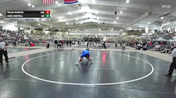 215 lbs Semis & 1st Wb (8 Team) - Telak Martin, Clarksville High School vs Jake Sentell, Nolensville High School