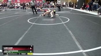 115 lbs Round 1 (6 Team) - Luke Cline, Kansas Mayhem vs Jack Hutchinson, SlyFox Black