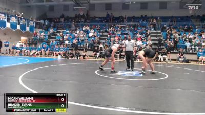 285 lbs Semis & 1st Wb (8 Team) - Micah Williams, Picayune High School vs Braden Evans, Oak Grove HS