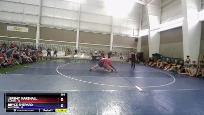 285 lbs Semis & 1st Wrestleback (8 Team) - Jeremy Marshall, Illinois vs Bryce Shepard, Wisconsin